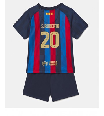 Barcelona Sergi Roberto #20 babykläder Hemmatröja barn 2022-23 Korta ärmar (+ Korta byxor)